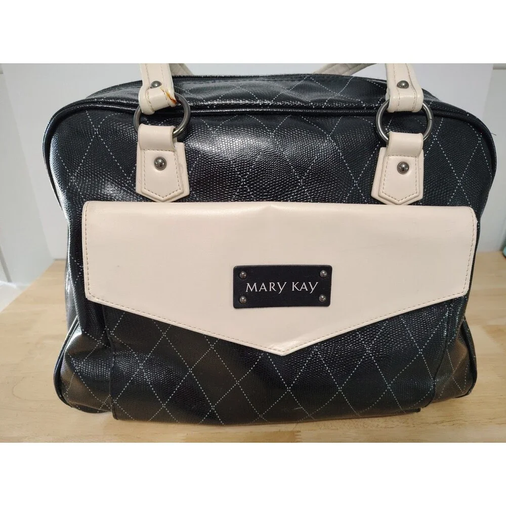 Mary Kay Deluxe Black Consultant Cosmetic Travel Luggage Tote Bag Sales 16